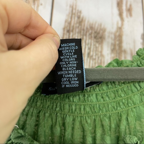 Saint Tropez West, Burnout Shirt, Size Small, Green. In good used condition! - Picture 6 of 8